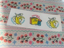 Banana & Lunchbox Scratch N Sniff Small Sticker Strip Of 3 Stickers