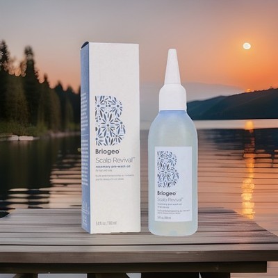 BRIOGEO SCALP REVIVAL ROSEMARY PRE WASH OIL 3.4 OZ VITAMIN INFUSED TREATMENT