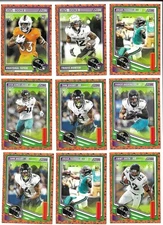 JACKSONVILLE JAGUARS2025 SCORE A TREAT 10 FOOTBALL CARDS 7 DIFFERENT 2 DIFF # 80