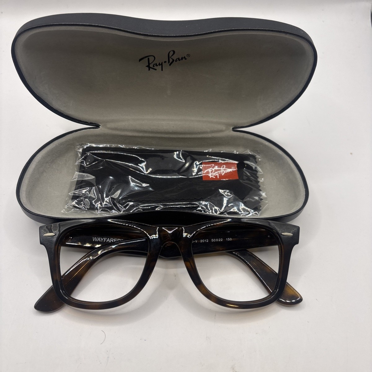 NEW Ray Ban RB4340V 2012 Wayfarer Unisex Havana Square Eyeglasses