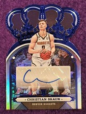 2022-23 Panini Crown Royale - Christian Braun - Blue - RC - Auto - 43/75