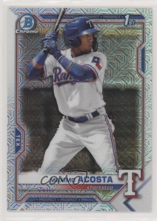 2021 Bowman Chrome Prospects Mega Box Mojo Refractor Maximo Acosta #BCP-7 o8g