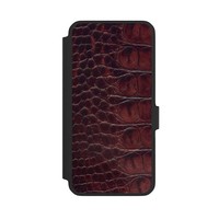 KlapphüLle FüR Samsung Galaxy A56 5G Animalprint Krokodil Leder