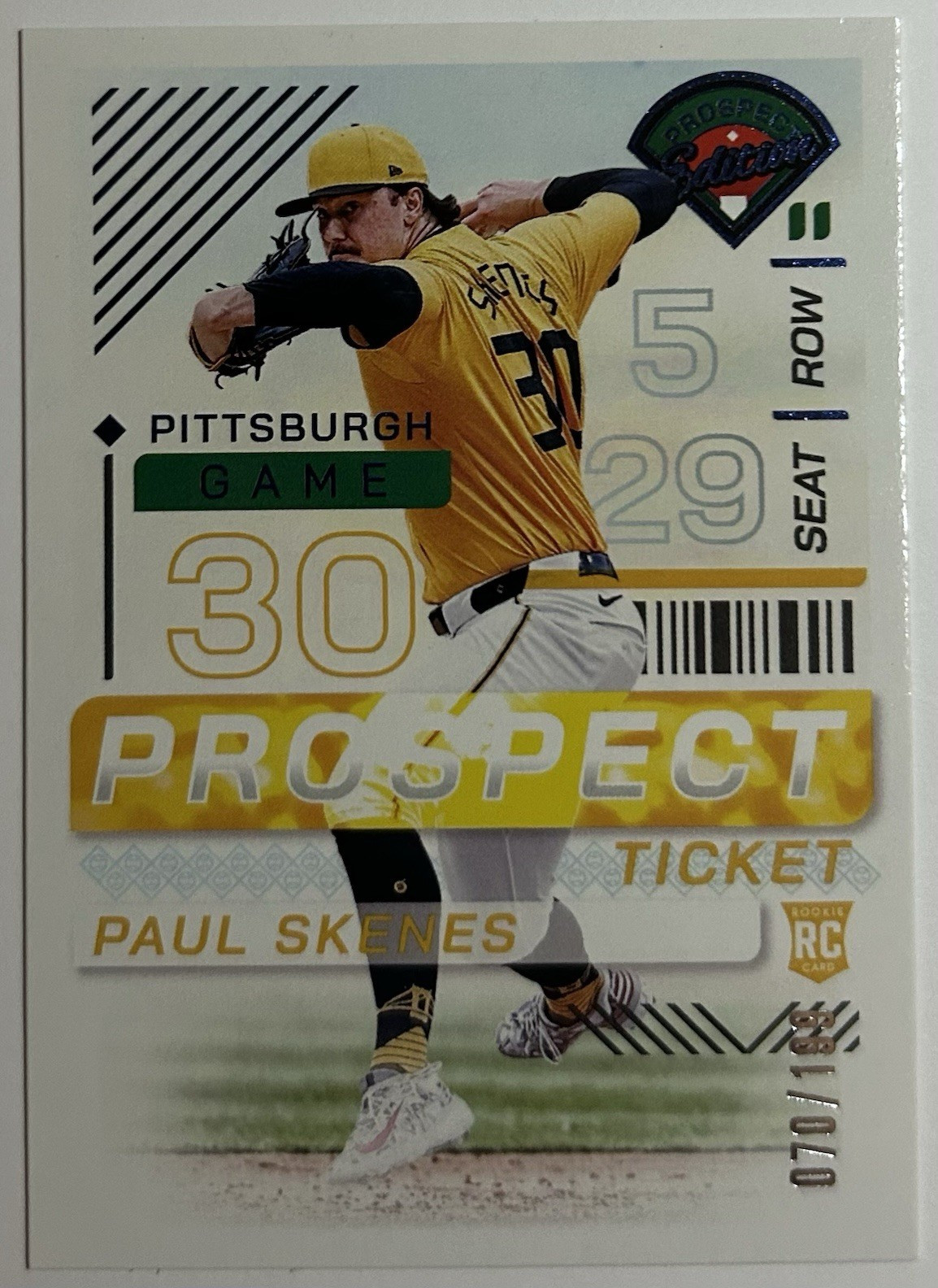 Panini 2024 Prospect Edition Paul Skenes Pink RC /199 #159 Pirates MLB