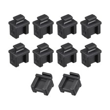 10Pack Silicone SFP Anti-Dust Stopper Cap Cover Black