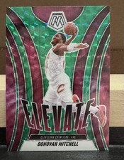 2024-25 Panini Mosaic Donovan Mitchell Elevate Green Mosaic Prizm Cavaliers #5