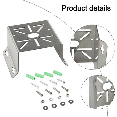 Stainless Steel Wall Bracket Designed for 90 Degree Corner Installations - Afbeelding 11 van 15
