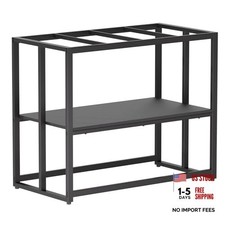 Fish Tank Stand 660LBS Capacity For Aquarium Stand Metal Fish 40 Gallon Black