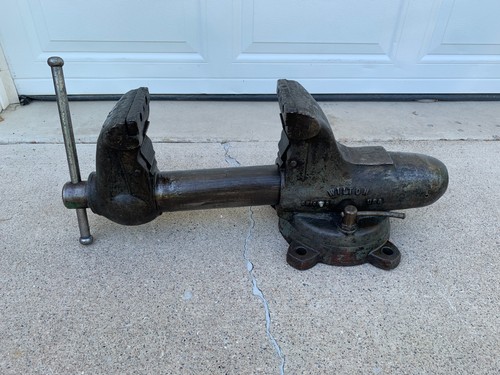 Vintage Wilton C2 Bullet Vise 8,5" ganascia base girevole combinazione tubo e morsa da banco - Foto 9 di 23