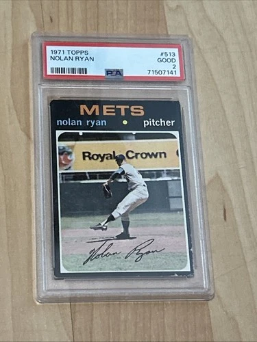 1971 TOPPS #513 NOLAN RYAN PSA 2
