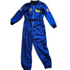 Unisex blue space astronaut flight costume size M.