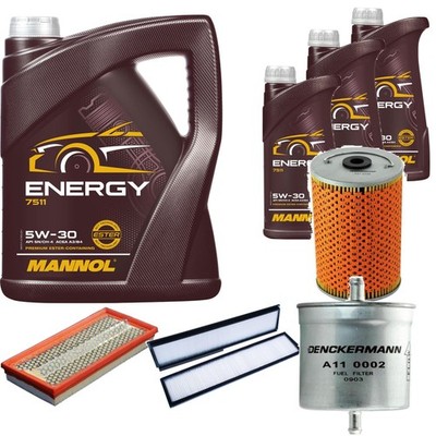 DENCKERMANN Inspektionspaket 8L MANNOL Energy 5W-30 für Mercedes E-Klasse W124