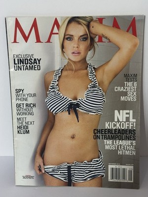 Lindsay Lohan Maxim Magazine September 2010 Newsstand