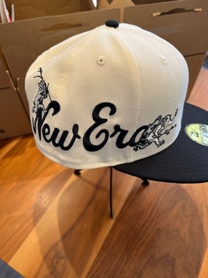 New Era 59FIFTY Cap Choju-giga Rabbit Monkey Chrome White/Black Visor 14940845