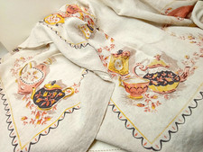 Tablecloth Linen 48 x 63 Kitchy Vintage MCM R...