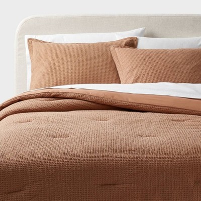 Washed Waffle Weave Comforter and Sham Set - Threshold