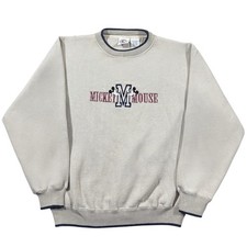 Vintage 90s Disney Mickey Mouse Crewneck Sweatshirt Size Large