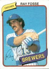1980 Topps Ray Fosse #327 Milwaukee Brewers