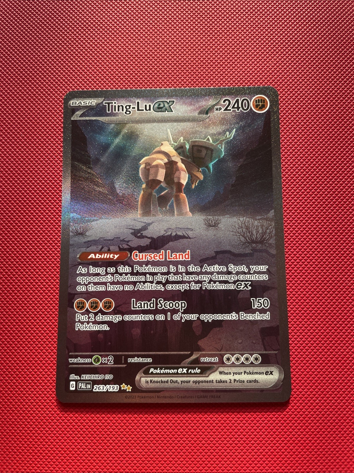 Ting-Lu EX (263/193) SV: Paldea Evolved Special Illustration Rare, NM, Fast Ship