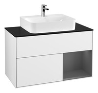 Villeroy & Boch Finion Waschbeckenunterschrank FüR Becken Mittig Regal Rechts...