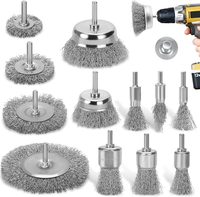 12 Teiliges DazSpirit DrahtbüRste Set FüR Bohrmaschine MessingbüRsten