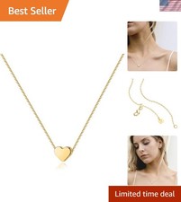 Elegant Gold Plated Heart Necklace with AAAA Cubic Zirconia   Gift-Ready Charm