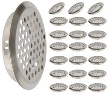 XMHF 20Pcs Air Vents 2 Inch Circular Soffit Vent Stainless 2 inches, Silver