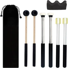 3Pair Steel Tongue Drum Mallet Hand Pan Sticks Percussion Instrument Accessories