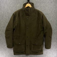 Hunter Outdoor British Lifestyle Field Jacket Uomo Taglia M Cappotto Verde Oliva