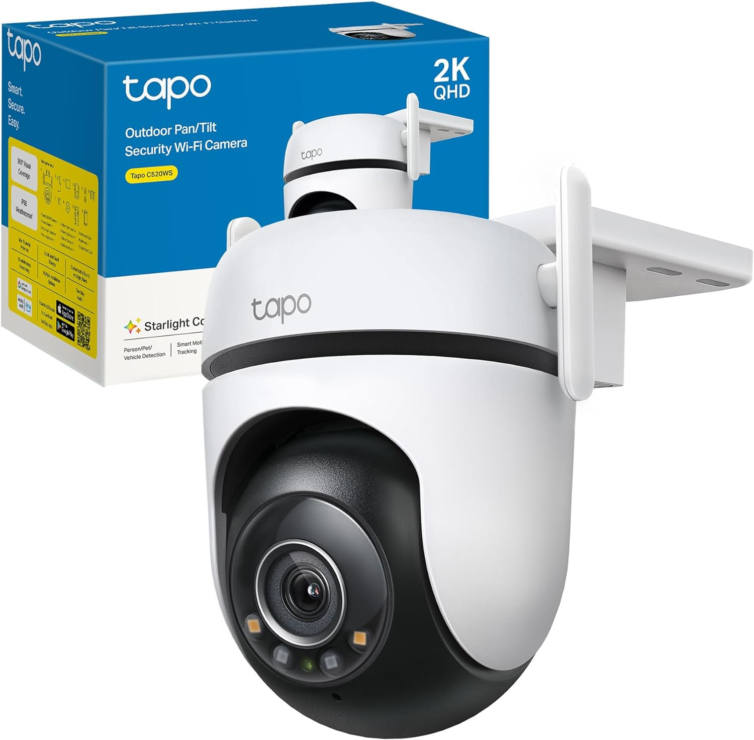 Telecamera Esterna TP-Link C520WS 4MP 2K QHD: Sorveglianza IP66 PTZ