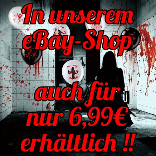 12x Horror Luftballons Gruselige Halloween Ballons Deko Party Ballon Set Blut - Bild 3 von 8