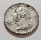 1962-D Washington Quarter • 90% Silver • Circulated • X98