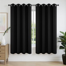 Joydeco Blackout Curtains 63 Inch Length 2 Panels Set, Thermal Insulated