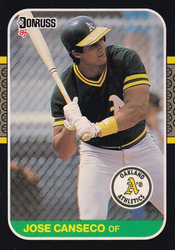 Jose Canseco 1987 Donruss  #97 Oakland Athletics