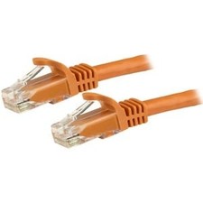 Image of Startech 1.5M Cat6 Ethernet Cable Orange Snagless Gigabit 100W Poe Utp 650Mhz Ca