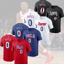 HOT HOT! Tyrese Maxey #0 Philadelphia 76ers 2025 Name & Number Fan Gifts
