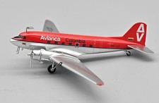 Inflight JP60AVDCHK122 Avianca Colombia Douglas DC-3 HK-122 Diecast 1/200 Model