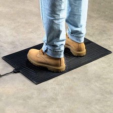 Large Portable Heated Rubber Mat Electric Foot Warmer Personal Space Heater