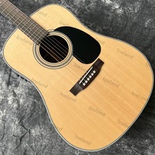 S-D28 Acoustic Electric Guitar Fishman 301 EQ Solid Spruce Top Bone Nut Natural
