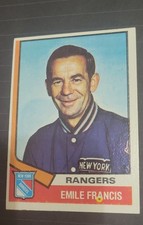 1974-75 Topps - Emile Francis #9, See All Pics 