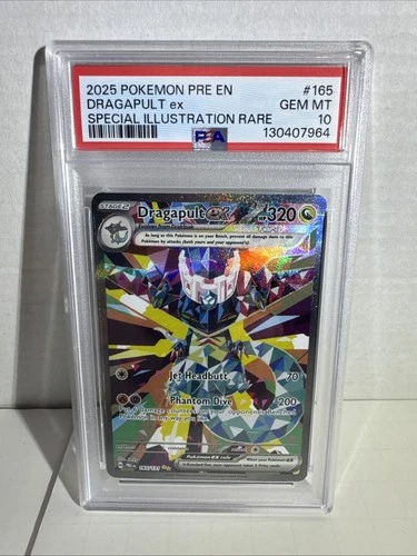 2025 POKEMON PRE EN-PRISMATIC EVOLUTIONS #165 DRAGAPULT EX PSA 10