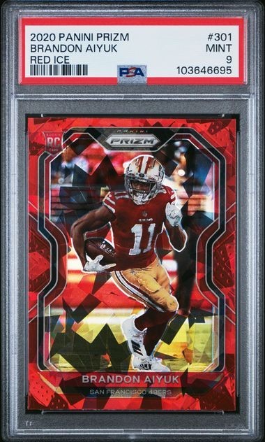 Brandon Aiyuk Panini Prizm #301 Red Ice