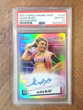 2021 Topps Chrome WWE Alexa Bliss Auto 149/199 PSA 10 Gem Mint POP 9