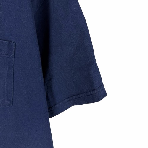 Vintage 90s Nike Micro Swoosh Front Pocket White Tag Blue Shirt Size XL by Nike, Size XL, $21.99 - Photo 4