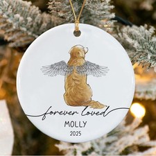 Personalized Dog Christmas Memorial Ornament 2025, Pet Memorial Ornament, Dog...