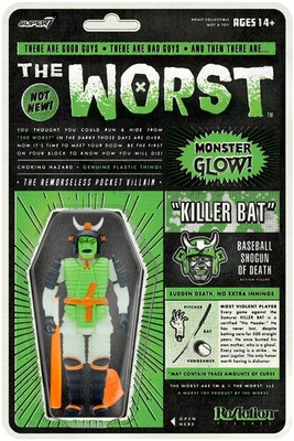 Super7 - The Worst - ReAction Figures Wave 3 - Killer Bat (Hell-Oween Glow) [New
