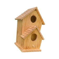 Wood Bird House Large Thickness Decoration for Birds Family Finches