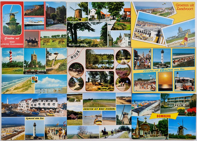Holland Lot 9 x Postcards ua. Zandvoort Egmond Mooi Schoorl Mook Renesse uvm.
