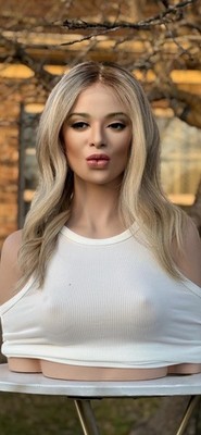 Light Beige Blonde Human Hair Multi-Dimensional Balayage Highlights Lace Top Wig