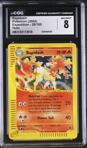 Rapidash graded CGC 8 for sale on eBay